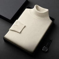 Amara - Stilvoller Rollkragenpullover in Beige
