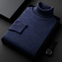 Amara - Stilvoller Rollkragenpullover in Blau