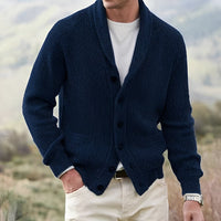 Winton - Klassischer Herren-Cardigan in Marineblau