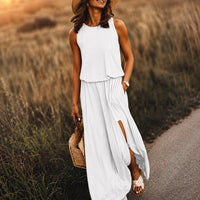 Edna - Lässiges Boho-Maxikleid aus Modal in Weiß