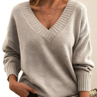 Mollie - Luftiger Damenpullover mit entspanntem Design in Khaki