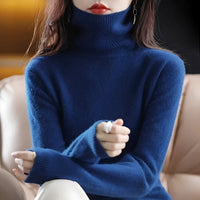 Letizia - Stilvoller Rollkragenpullover in Königsblau