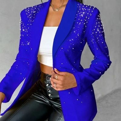 Blazer mit Perlenverzierung für Damen