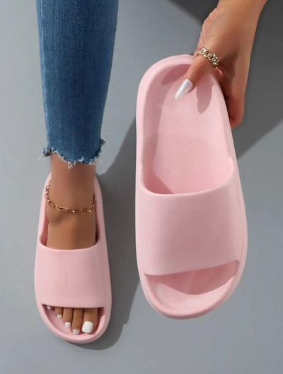 Alina | Hausschuhe Komfortable Single Band Slides Damen