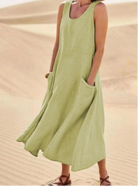 Johanna Maxi Sommerkleid | Dein bestes Sommerkleid! in Grün