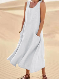 Johanna Maxi Sommerkleid | Dein bestes Sommerkleid! in Weiß