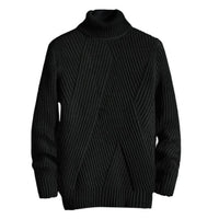 Schöner dicker Pullover für Männer - MANI in Schwarz