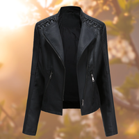 DEBY- Die stylische und einzigartige Lederjacke in Schwarz