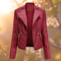 DEBY- Die stylische und einzigartige Lederjacke in Rot