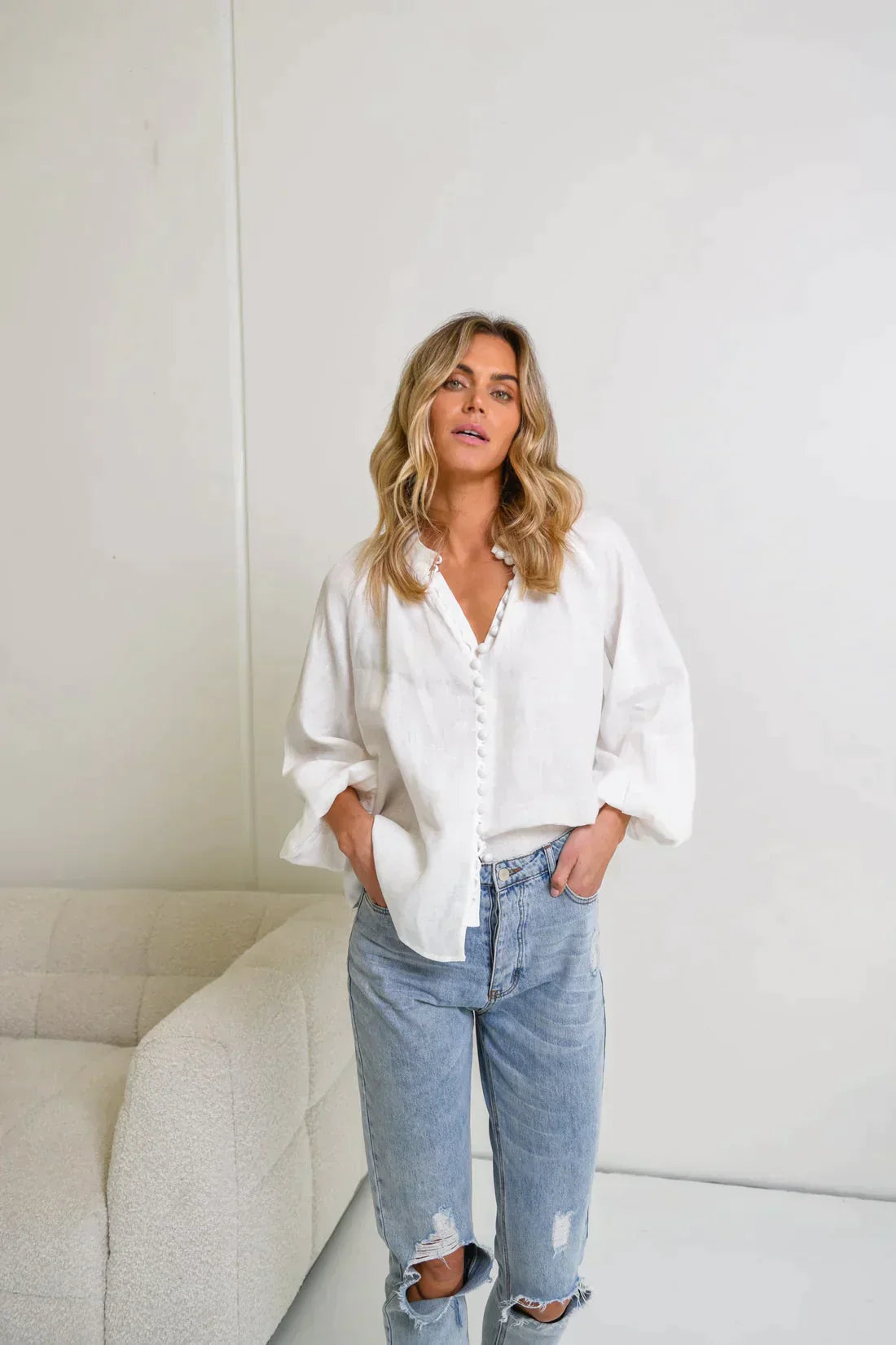 Bruce® | Weiße Bluse