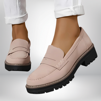 Delphine | Bequeme Leder Loafer in Rosa