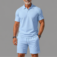 Richy | Stilvolles Polo-Set für Herren in Hellblau