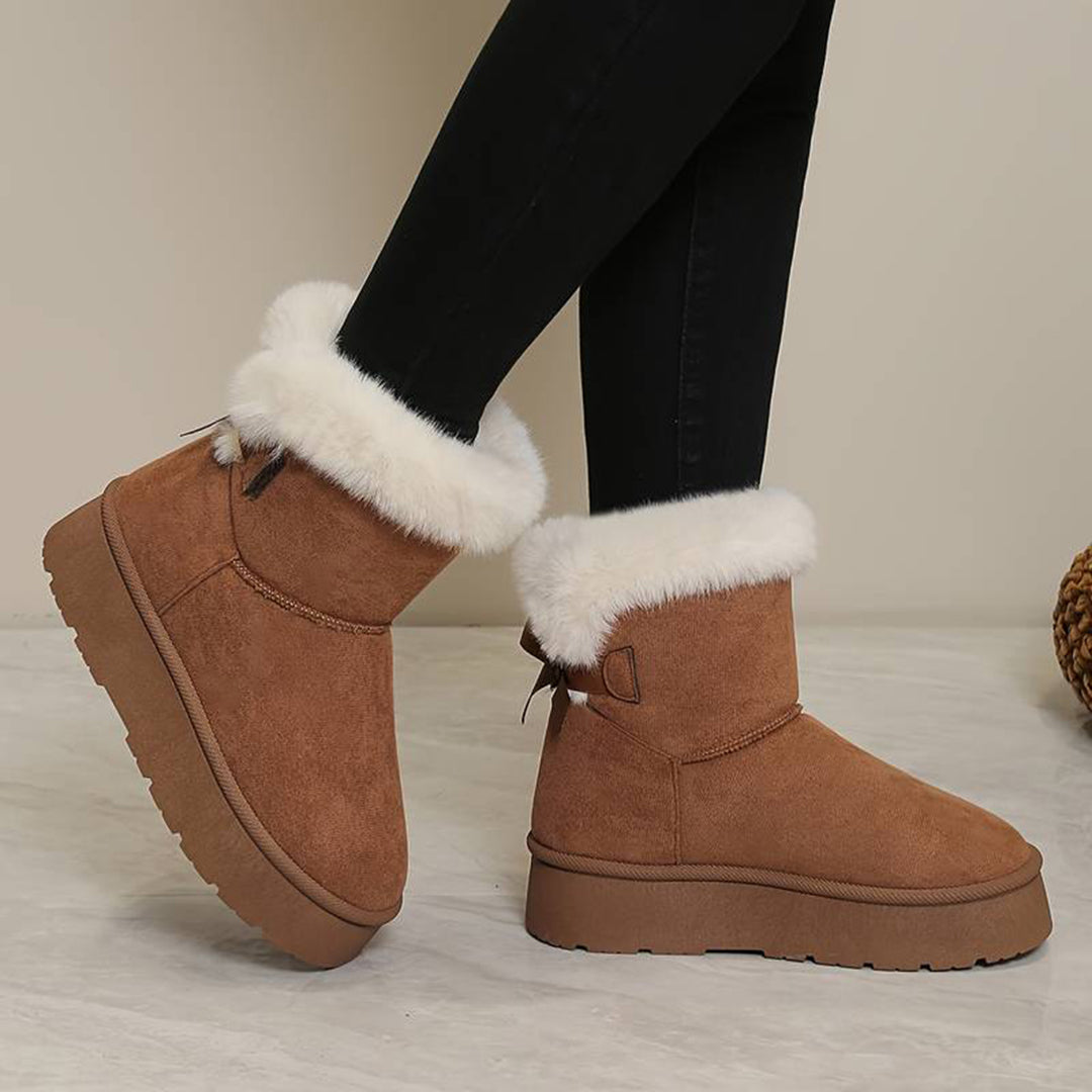 ZAARA - Stylische hohe Winterstiefel mit bequemer dicker Sohle