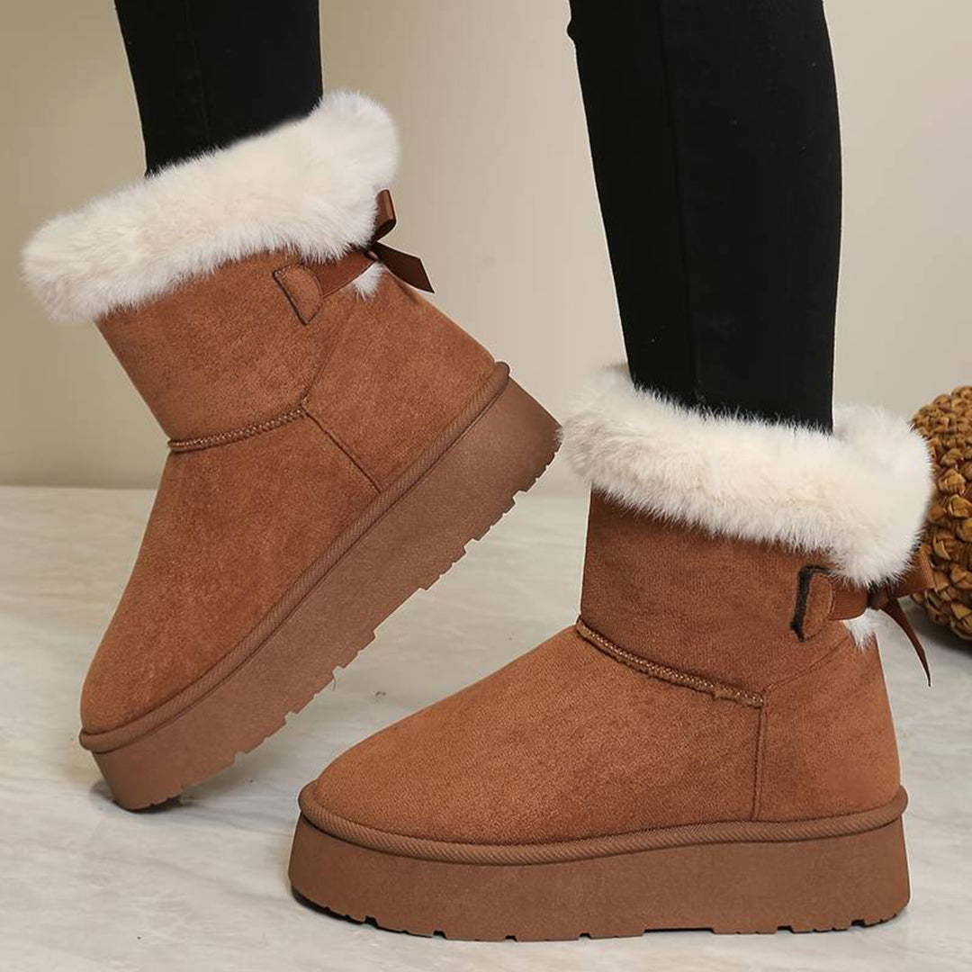 ZAARA - Stylische hohe Winterstiefel mit bequemer dicker Sohle