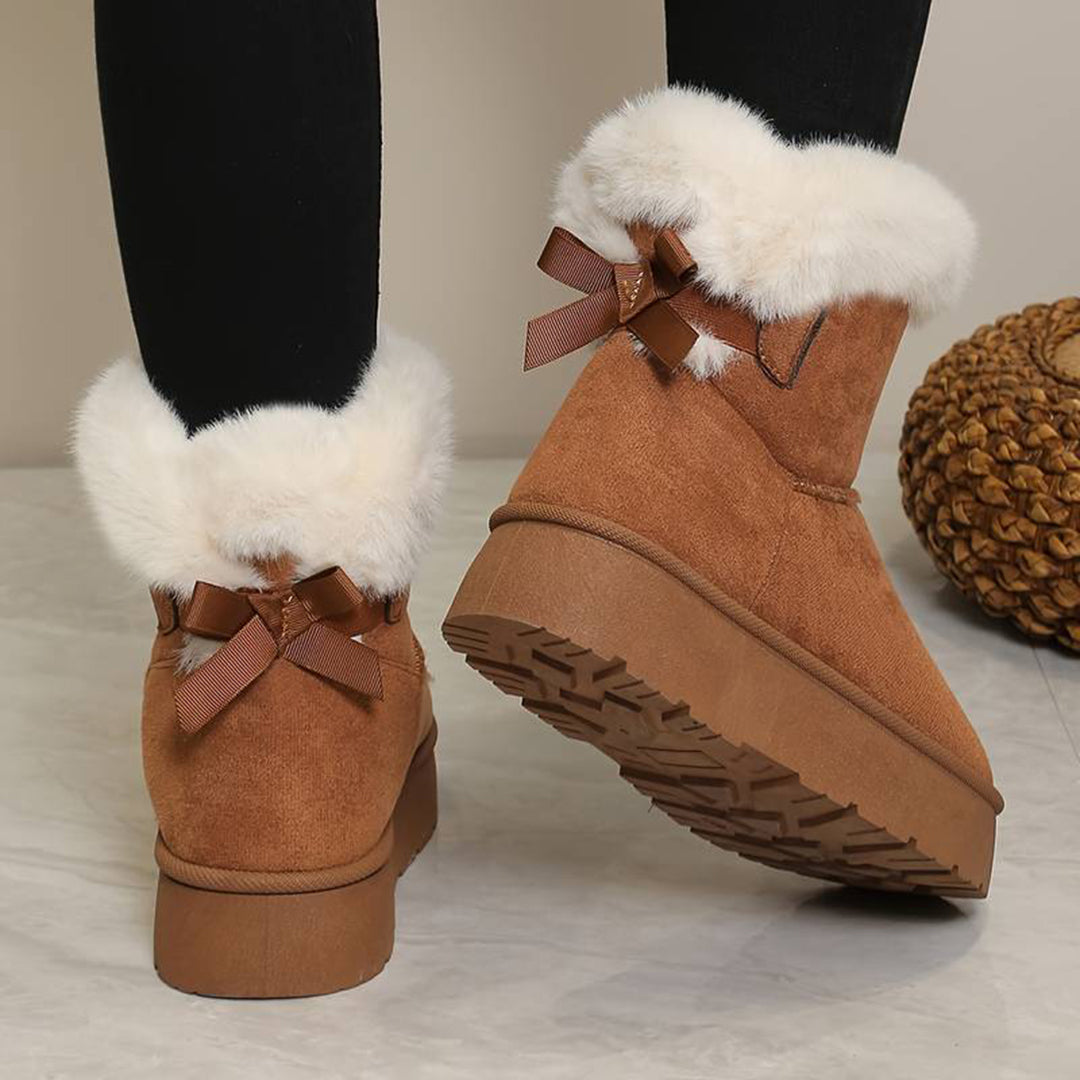 ZAARA - Stylische hohe Winterstiefel mit bequemer dicker Sohle