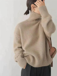 Noura™ | Rollkragenpullover für Damen in Khaki