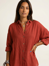 Luftige Damenbluse - Guusje in Rot