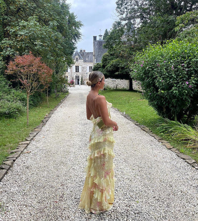 Eva | Maxikleid Sommer mit Rüschen für Damen – Festlich und Elegant