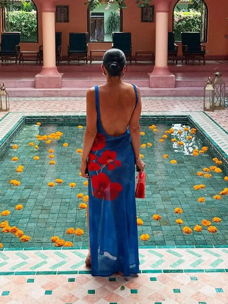 Hannah | Maxikleid Langarm Festlich für Damen – Hochzeitsgast & Alltag