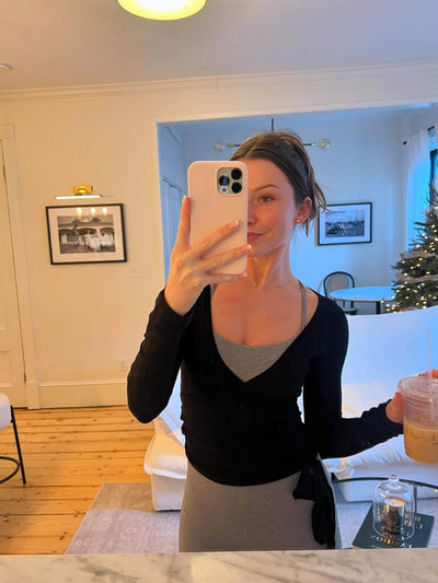 Daniela | Elegantes Wickel-Top Damenoberteil mit Schmeichelndem V-Ausschnitt