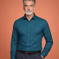 Faltenfreies Stretch-Hemd mit schlanker Passform für Herren | Julian in Marineblau