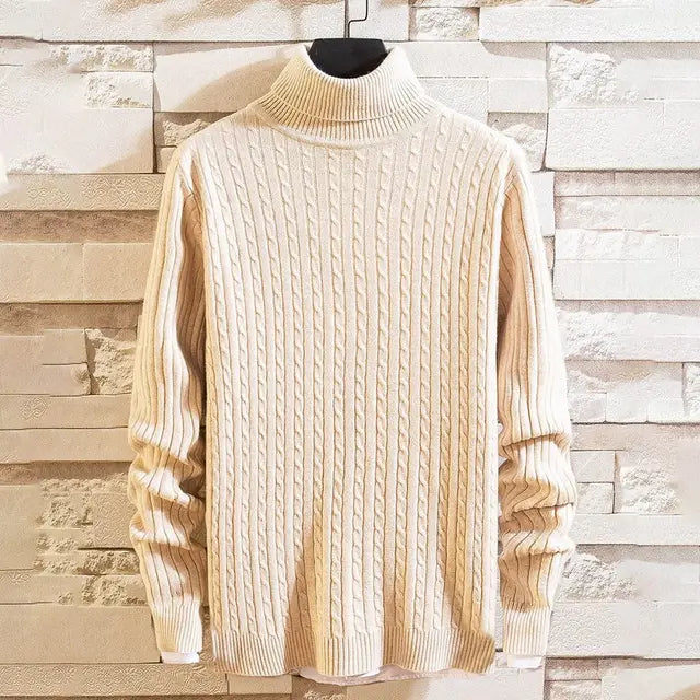 Kabelstrick-Pullover