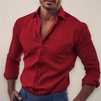 Elio | Herren Hemd mit langen Ärmeln in Rot