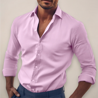 Elio | Herren Hemd mit langen Ärmeln in Rosa