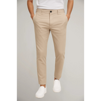Hugo | Men’s Tailored Slim Leg Trousers in Light Brown