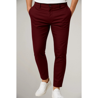 Hugo | Men’s Tailored Slim Leg Trousers in Red