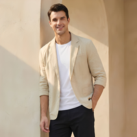 Gylle | Herren Sommerblazer Locker Leicht Lässig Sommer Modern Casual in Khaki
