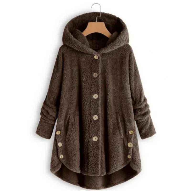 Petra | Modische Fleecejacke mit Kapuze