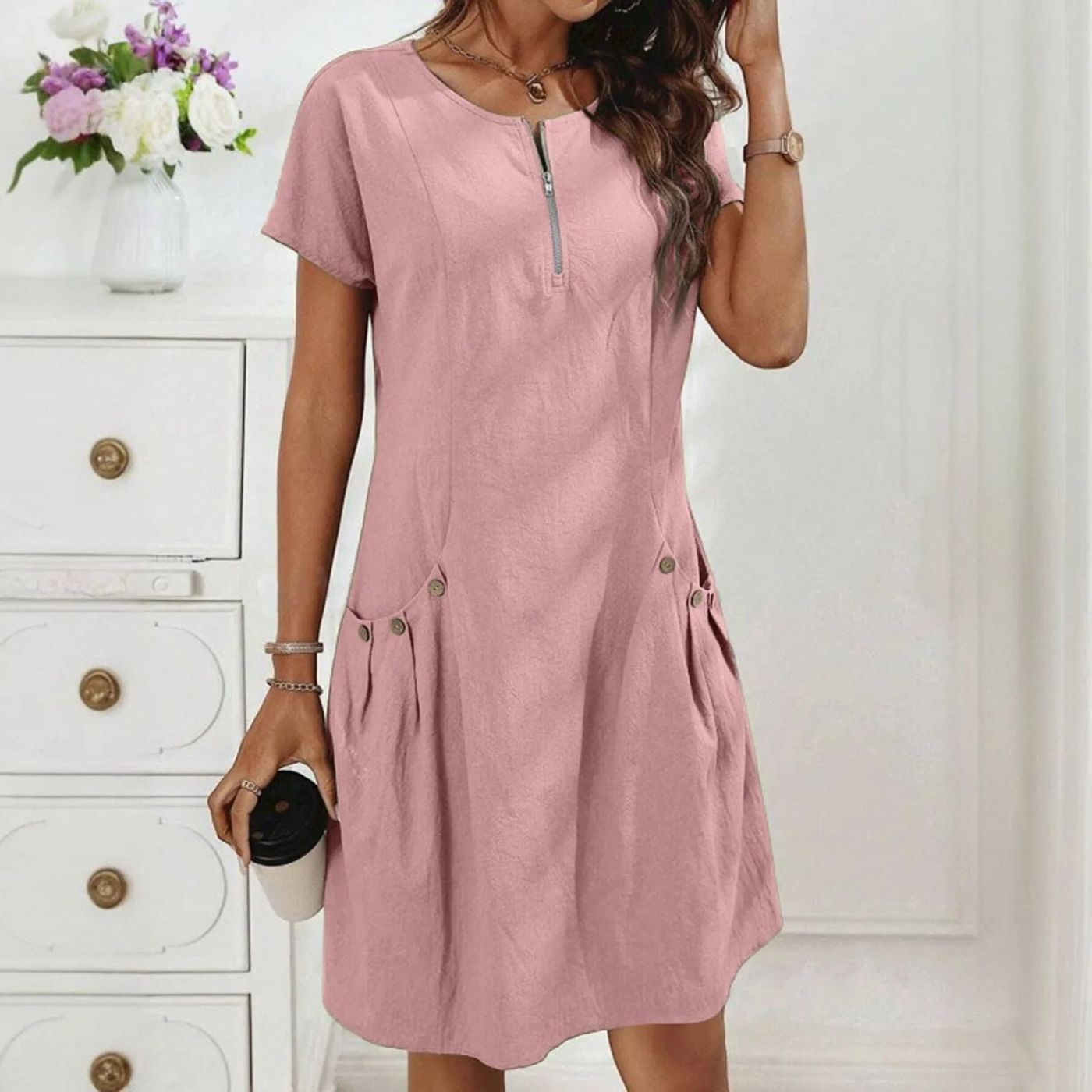 Monica™| Bequemes Sommerkleid