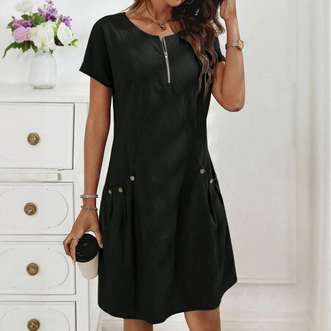 Monica™| Bequemes Sommerkleid