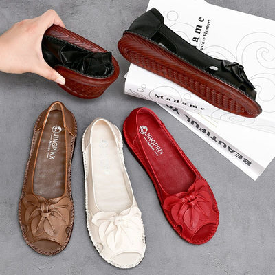 Befeli | Mehrfarbige Keilsandalen aus Echtem Leder
