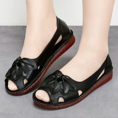 Befeli | Mehrfarbige Keilsandalen aus Echtem Leder