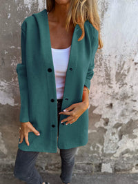 Natalie - Freizeitblazer mit Kapuze in HellGrün