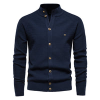 FELTON - Klassisch gestrickt strickjacke in Blau