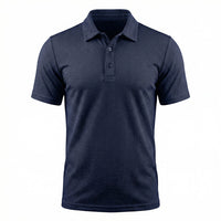 Dario | Atmungsaktives Stretch Poloshirt in Mitternachtsnavy