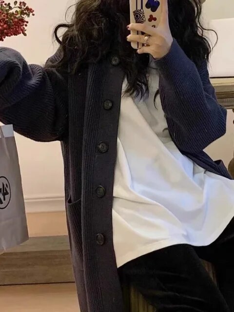 Lässiger Langarmpullover mit Rollkragenpullover