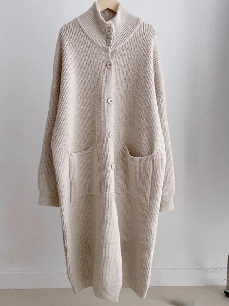 Lässiger Langarmpullover mit Rollkragenpullover