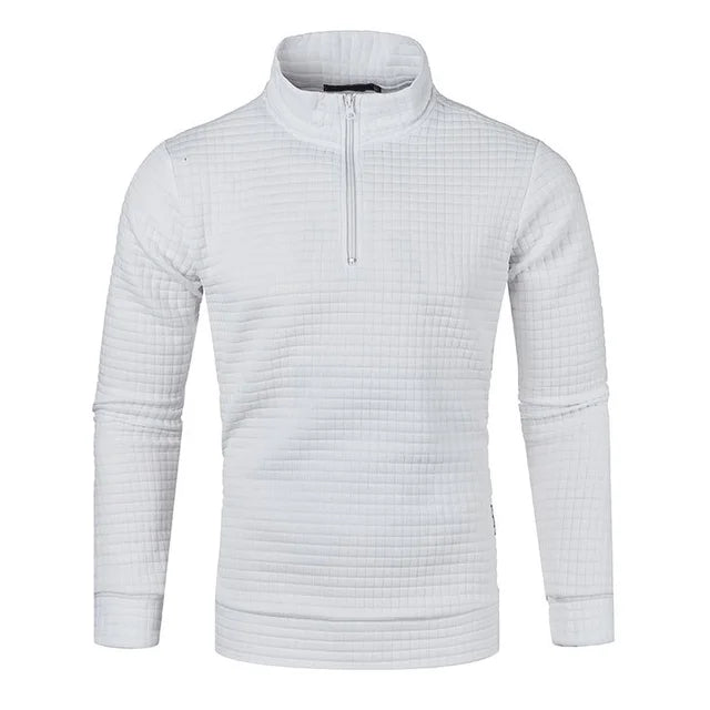 Pullover mit Reißverschluss und festem Muster