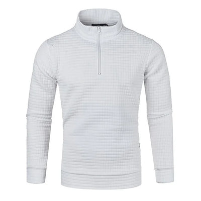 Pullover mit Reißverschluss und festem Muster