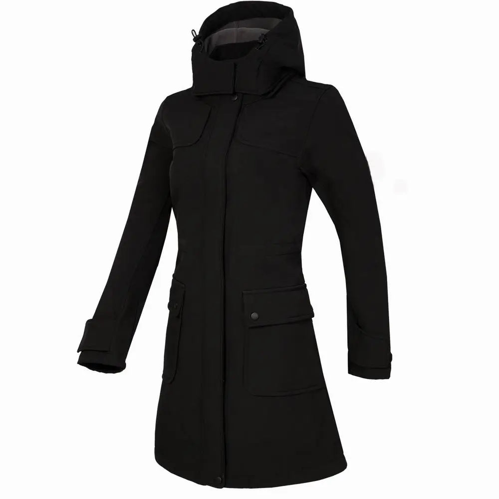 Casual Windbreaker Regenjacke mit Reissverschluss und Kapuze für Damen | Ideal für den Winter