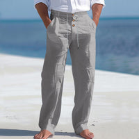 Nilo | Leichte Leinen Sommerhose in Grau