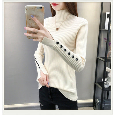 Pullover mit hohem Ausschnitt für Damen