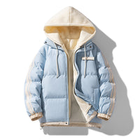 Herren wattierter Parka mit innenliegendem Hoodie und Zwei-Wege-Reißverschluss in Mailand