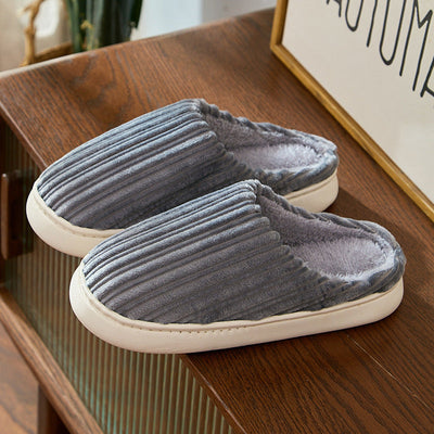 Herren/Frauen Winterpantoffeln aus Baumwolle