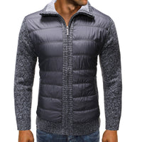 Herren Steppjacke mit langen Ärmeln in Grau
