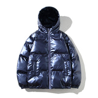 Greta | Gefütterte Thermo Steppjacke in Royalblau mit Kapuze